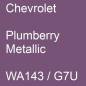 Preview: Chevrolet, Plumberry Metallic, WA143 / G7U.